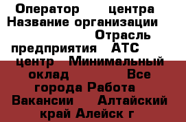 Оператор Call-центра › Название организации ­ Dimond Style › Отрасль предприятия ­ АТС, call-центр › Минимальный оклад ­ 15 000 - Все города Работа » Вакансии   . Алтайский край,Алейск г.